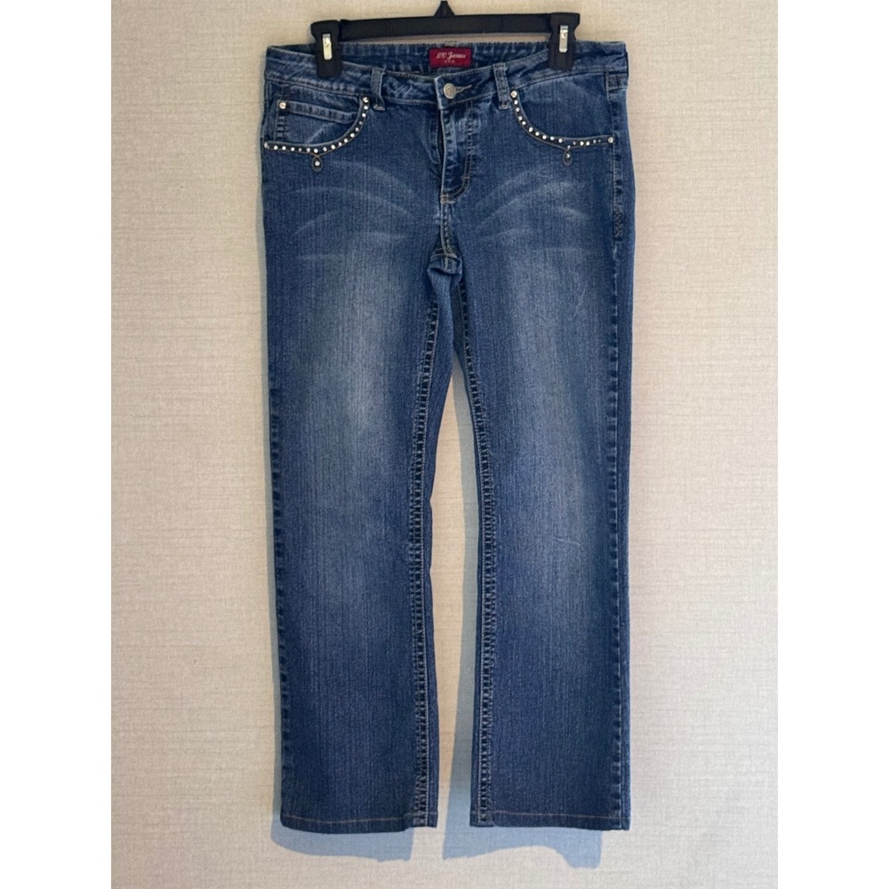 Vintage LV Jeans USA Denim Jeans Size 13/14 Rhinestone Bootcut Jeans